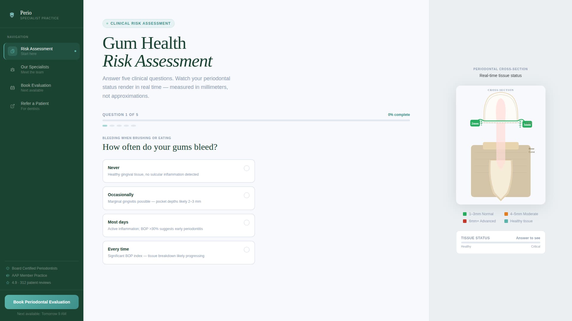 Perio - Precision Periodontic Landing Page Template