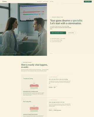 Perio - Trusted Periodontist Landing Page Template