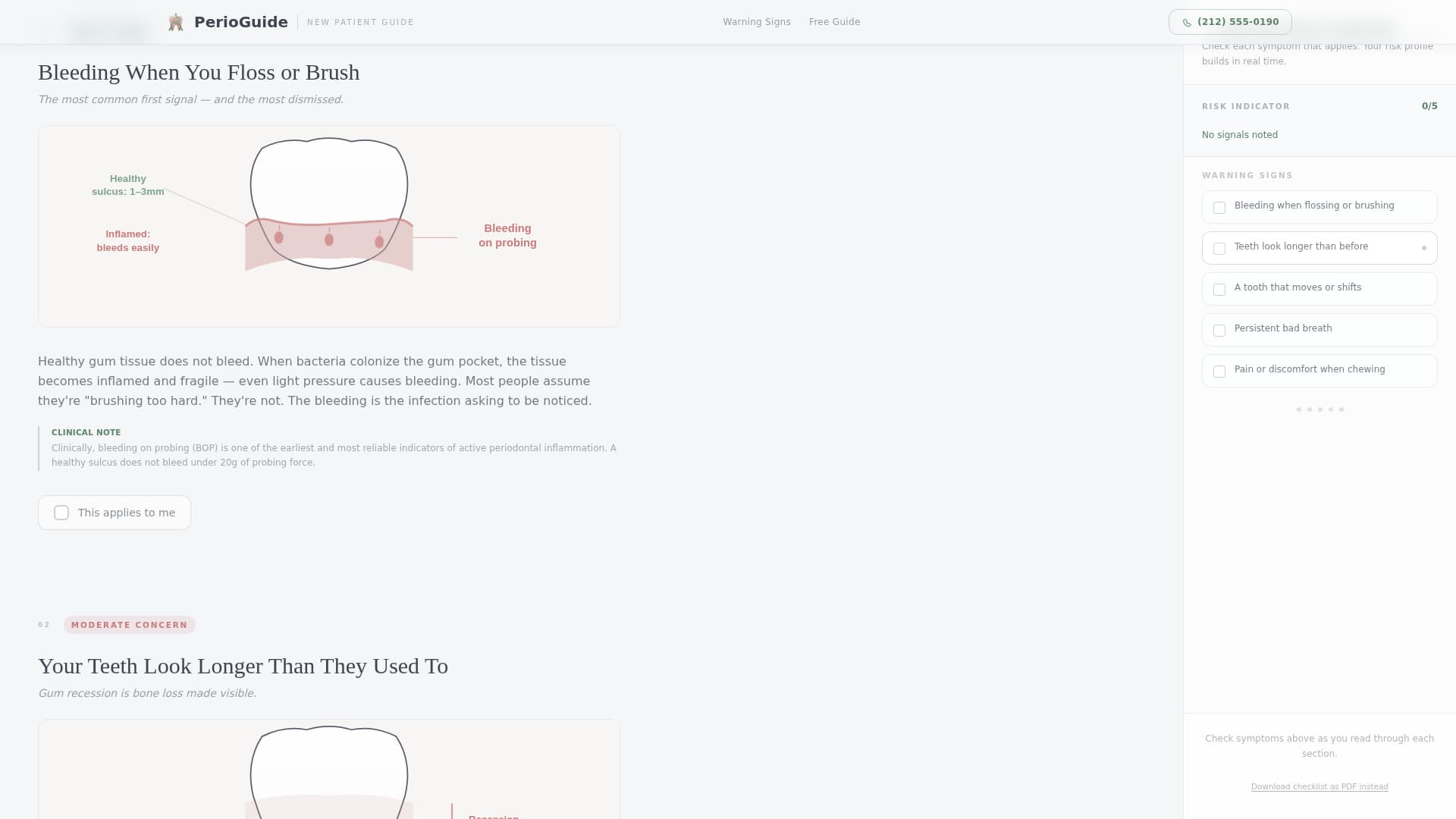 Periodontist Booking Website Template