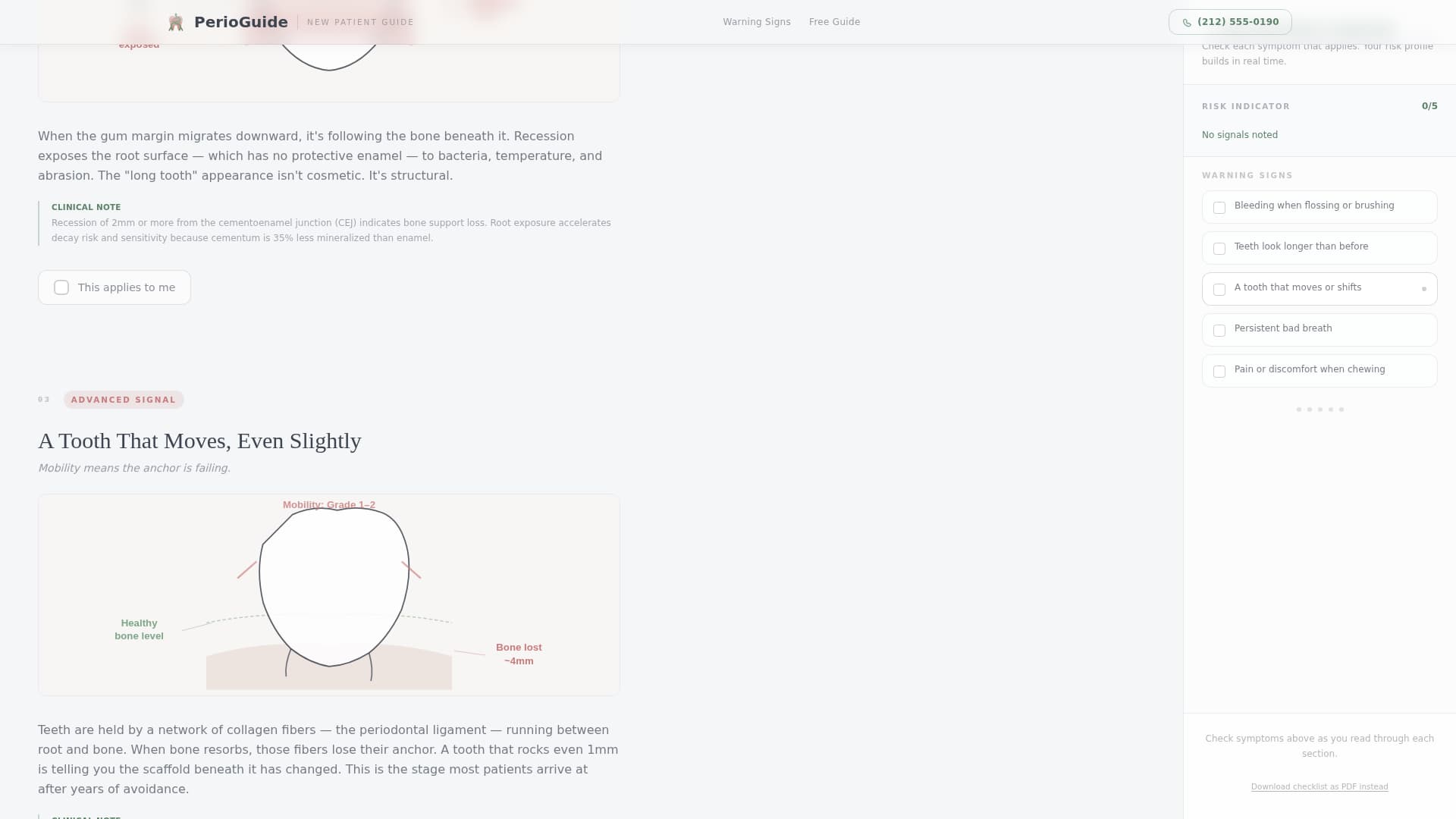 Periodontist Booking Website Template