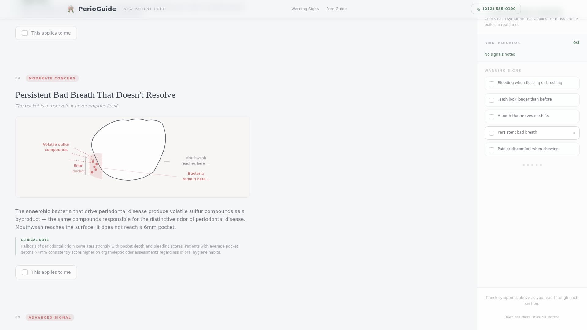 Periodontist Booking Website Template