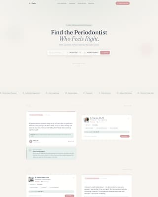 Periodontist - Modern Provider Landing Page Template
