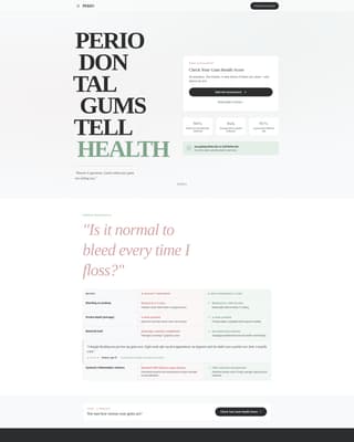 Periodontist Advanced Booking Website Template