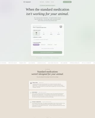 Compound - Custom Petpharmacy Landing Page Template