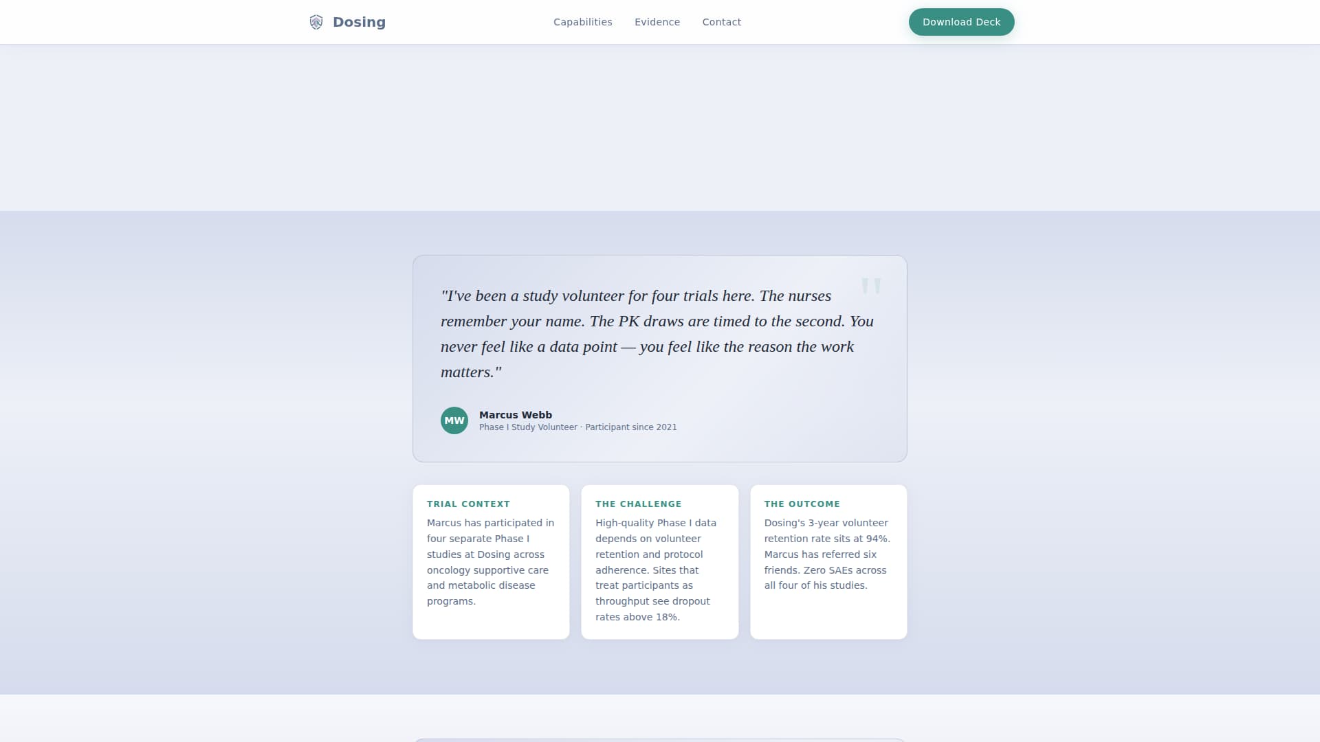 Dosing - Trusted Phaseitrial Landing Page Template