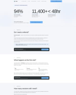 Physical Therapist Website Template — Precision Therapy