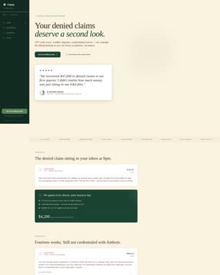 Copay - Precision PT Billing Landing Page Template