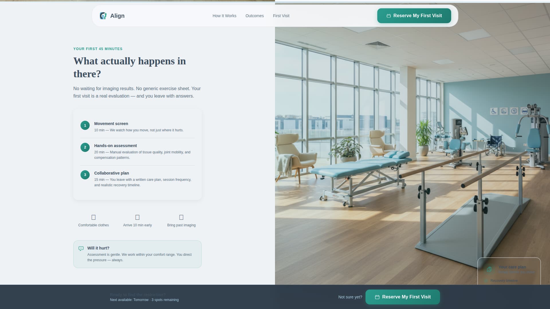 Align - Trusted Physical Therapy Landing Page Template