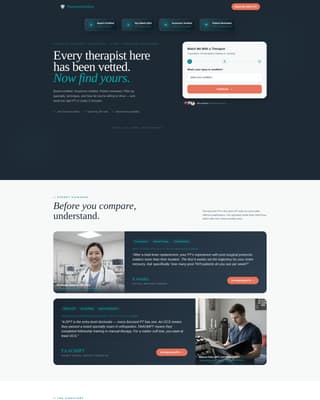 Therapist Catalog - Trusted Physical Therapist Landing Page Template