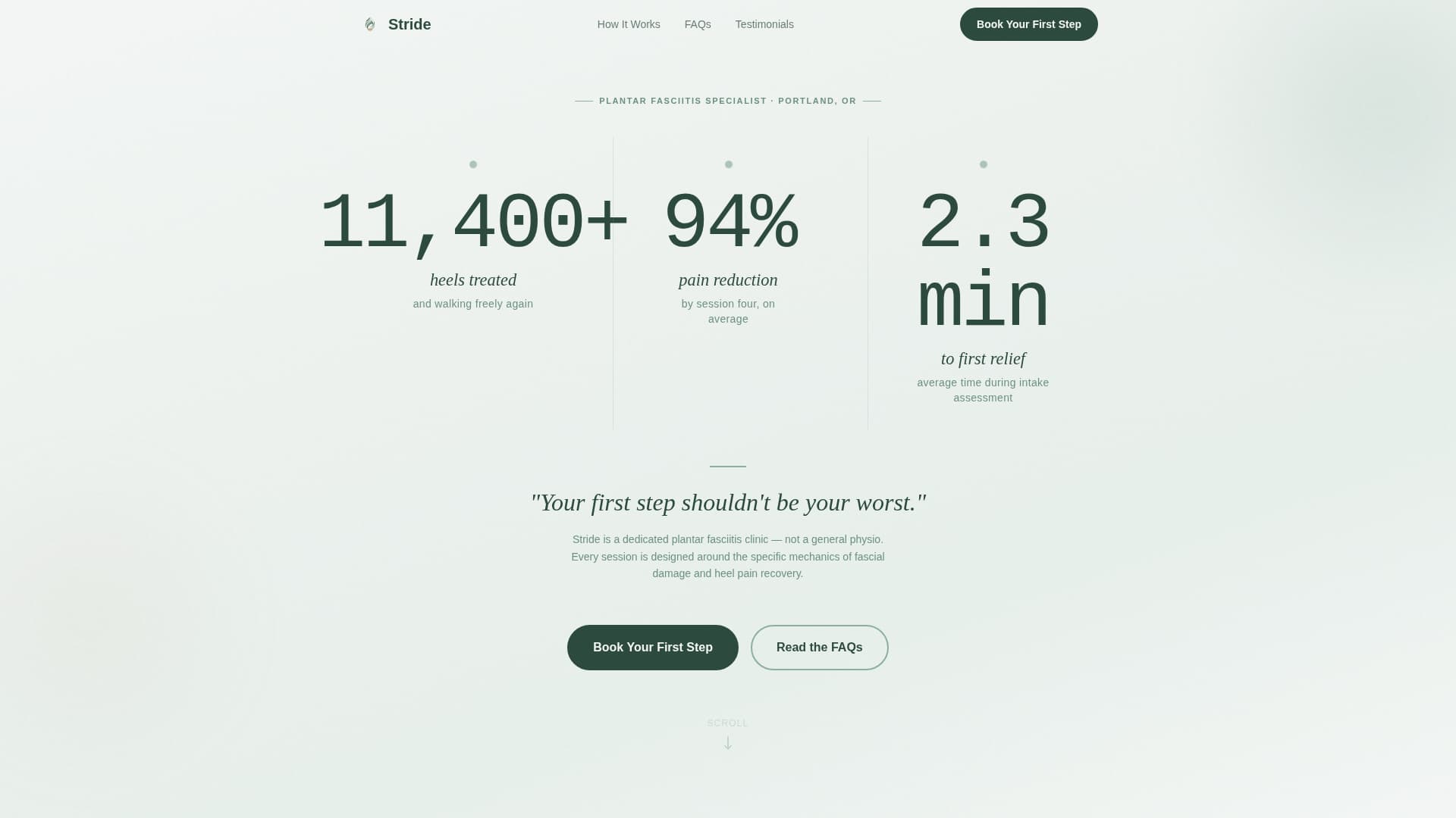 Stride - Trusted Podiatry Landing Page Template