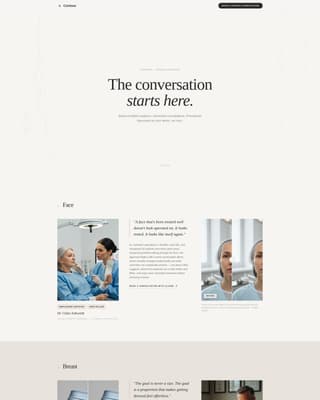 Contour - Trusted Plastic Surgeon Landing Page Template
