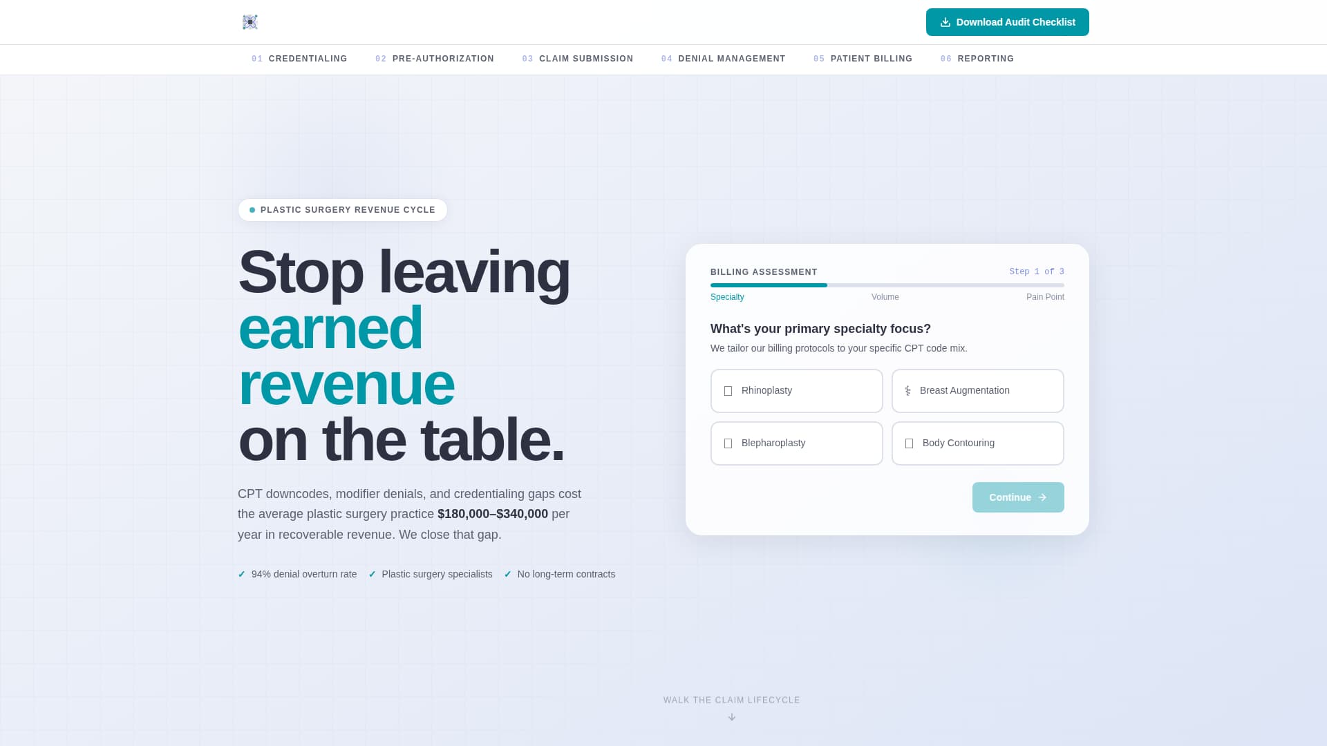Verify - Precision Billing Landing Page Template