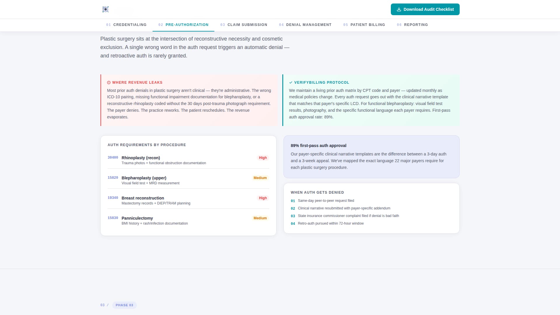 Verify - Precision Billing Landing Page Template