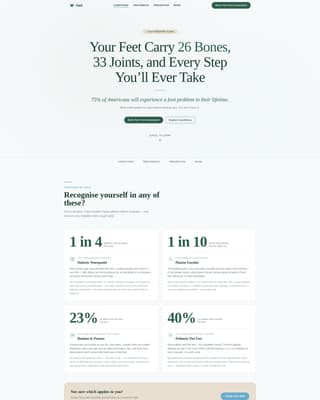 Podiatrist Booking Website Template