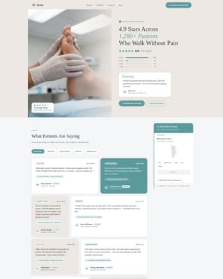 Podiatrist Specialist Booking Website Template
