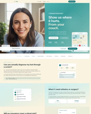 Podiatrist Advanced Booking Website Template