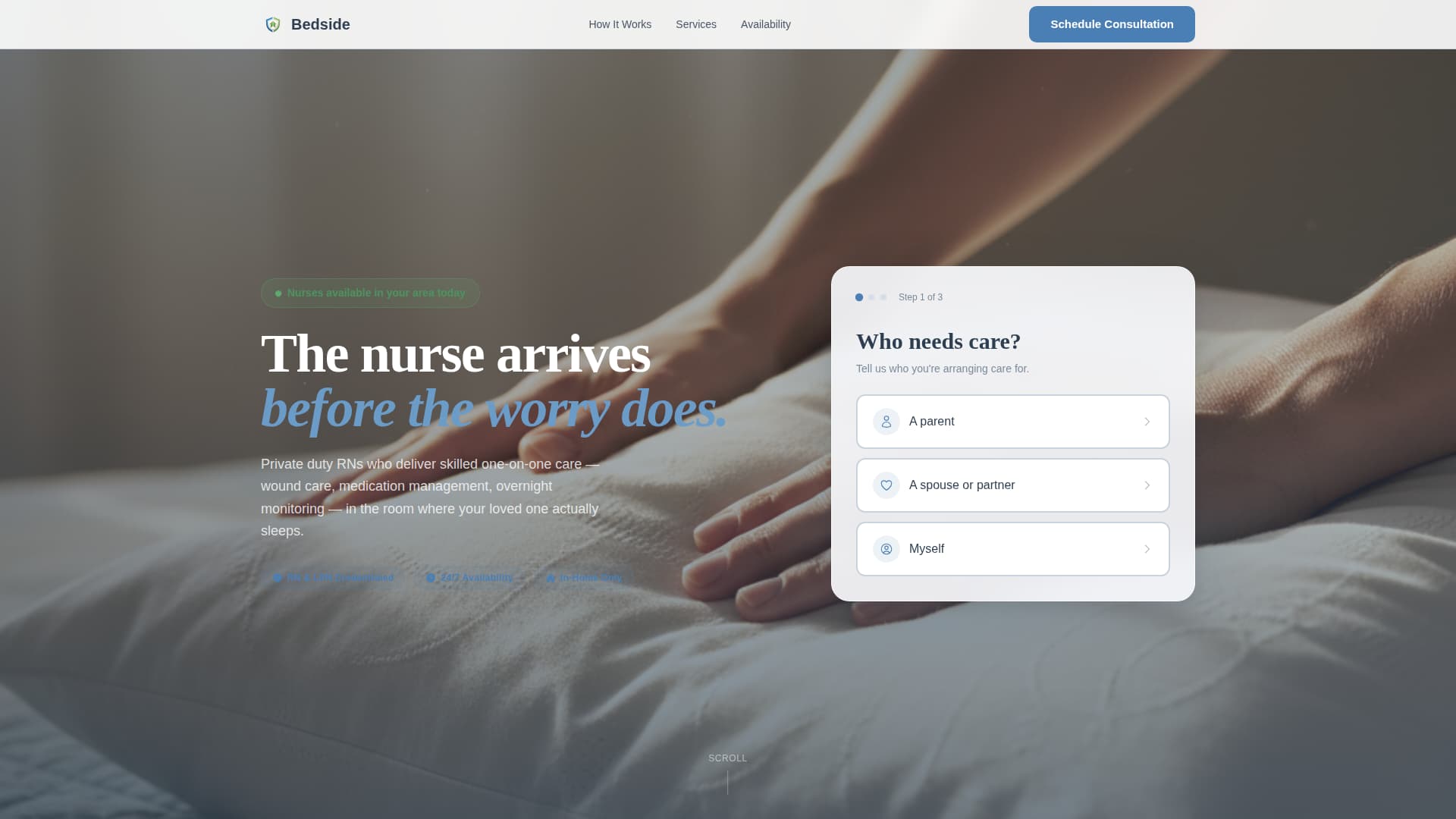 Home Health & Hospice Booking Website Template