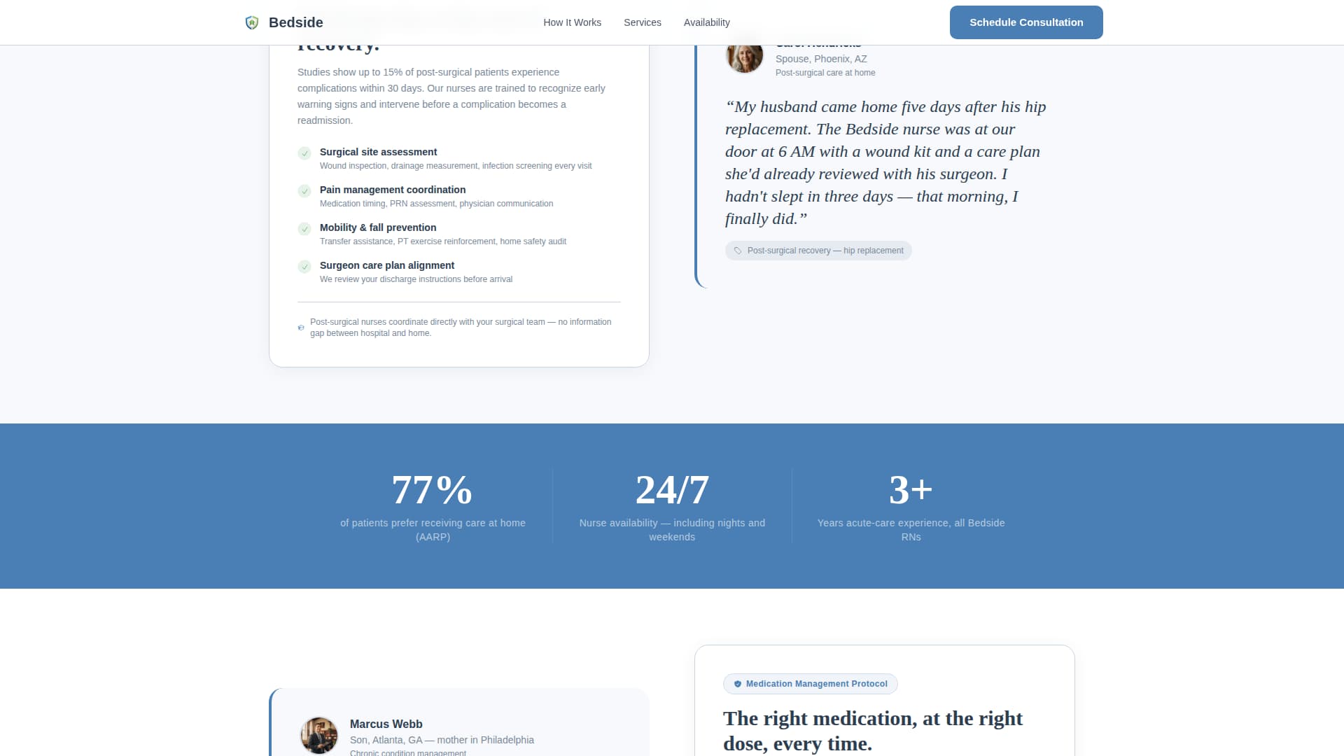 Home Health & Hospice Booking Website Template