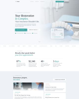 Prosthodontist Education Website Template