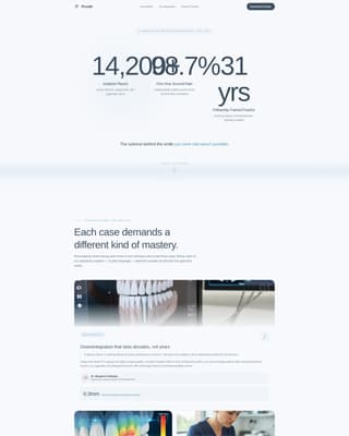Prosthodontist Portfolio Website Template