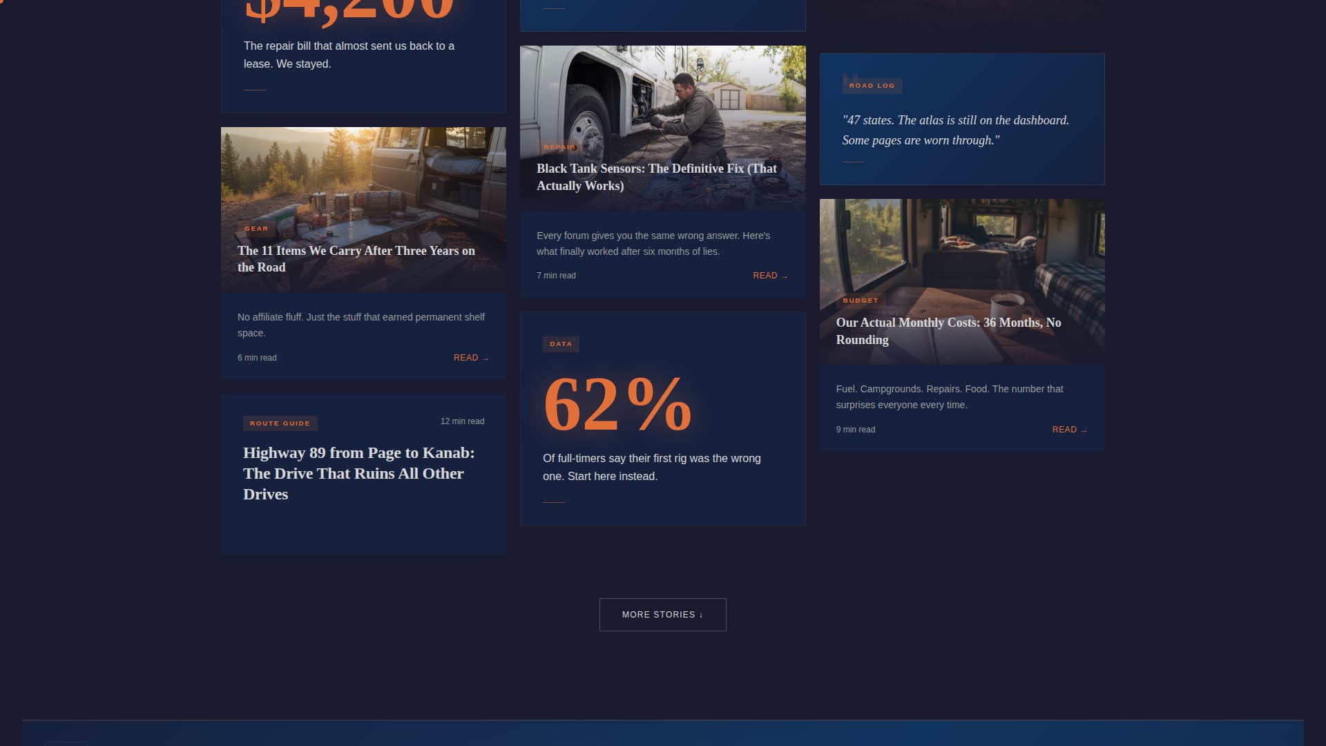 RV - High Converting & Landing Page Template