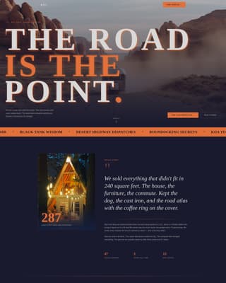 RV - High Converting & Landing Page Template