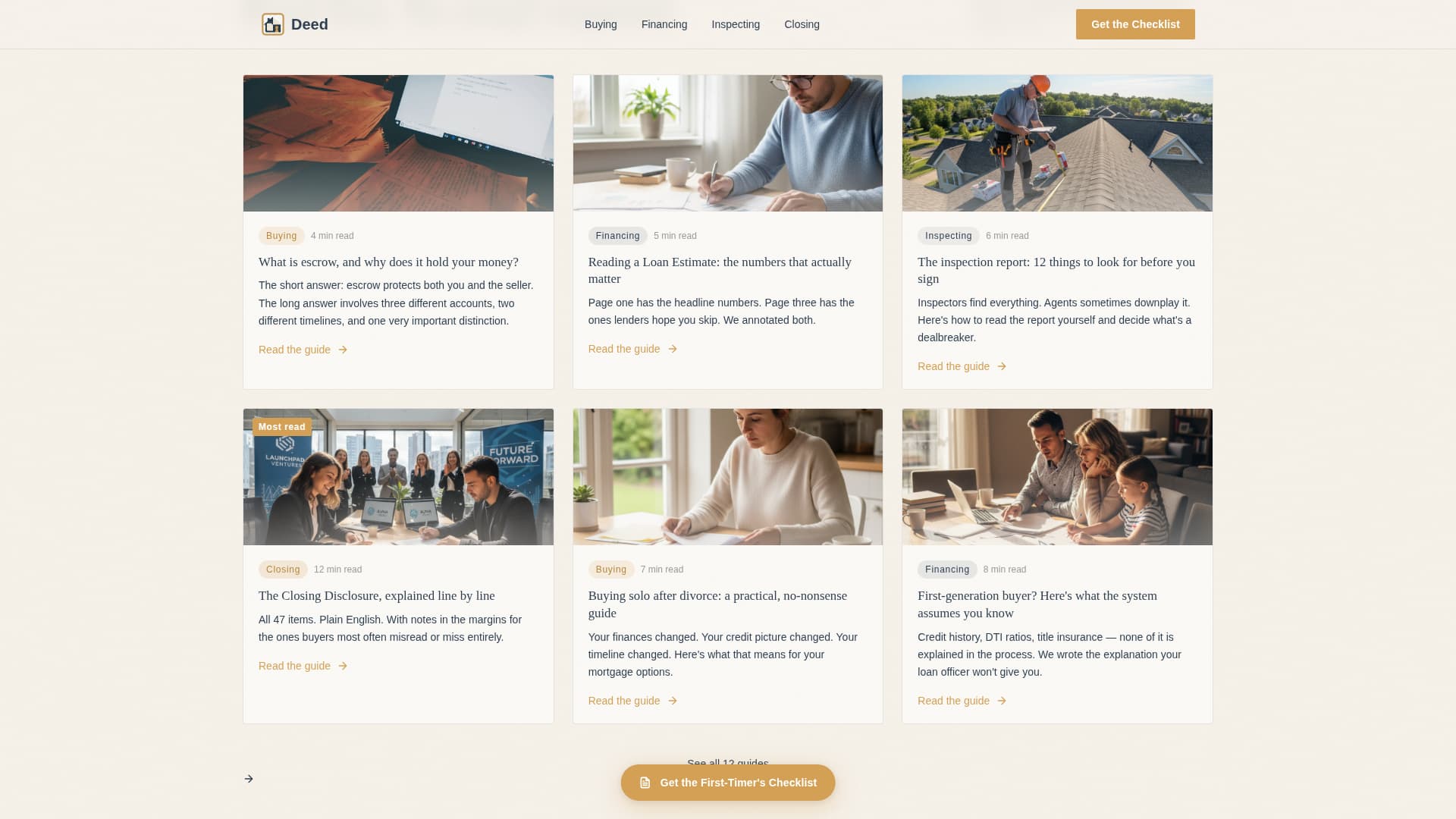 Real Estate Blog & Media Education Website Template