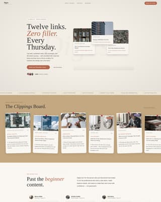 Digest - Curated Real Estate Investing Landing Page Template
