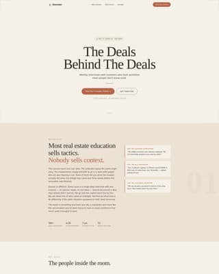 Dossier - Authoritative Real Estate Investing Landing Page Template