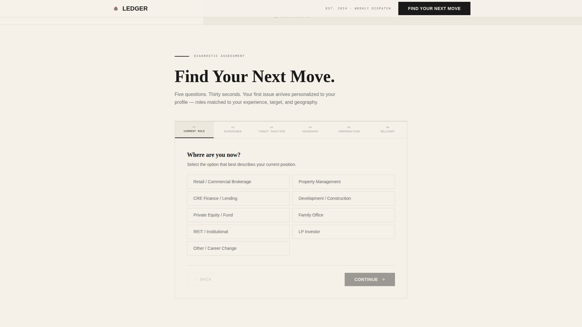 Ledger - Exclusive Real Estate Investing Landing Page Template