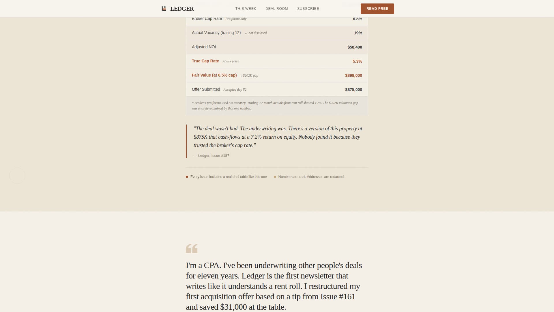 Real Estate Investing Newsletter Blog Website Template