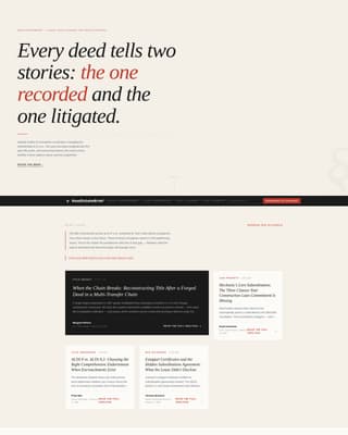 Brief - Authoritative Real Estate Law Landing Page Template