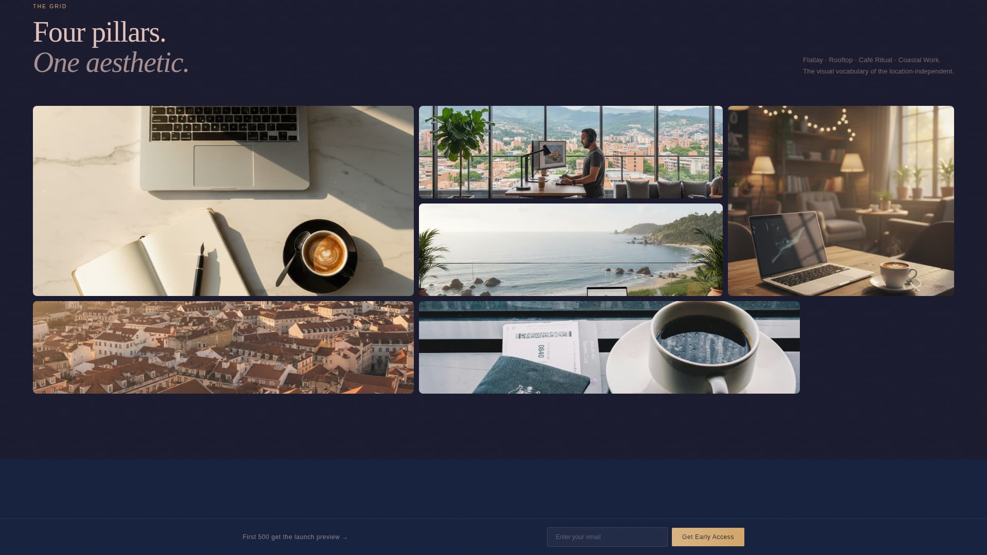 Nomad - Cinematic Digital Nomad Landing Page Template