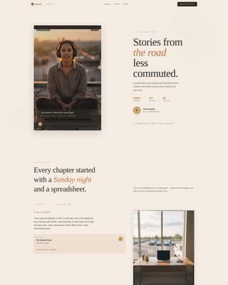 Remote Work & Digital Nomad Content Careers Website Template