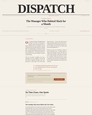 Remote Work Newsletter Blog Website Template