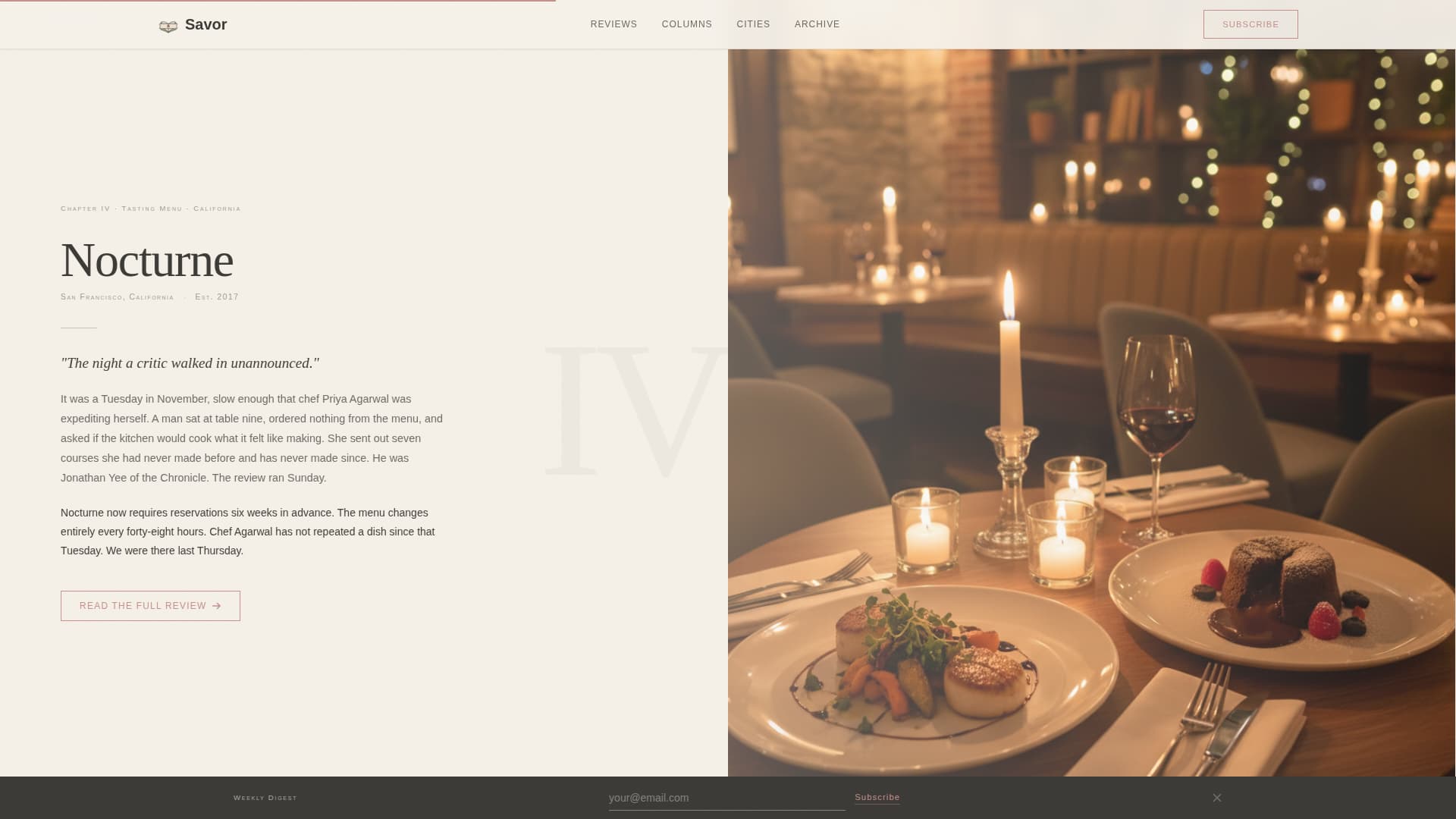 Review & Comparison Site Blog Website Template