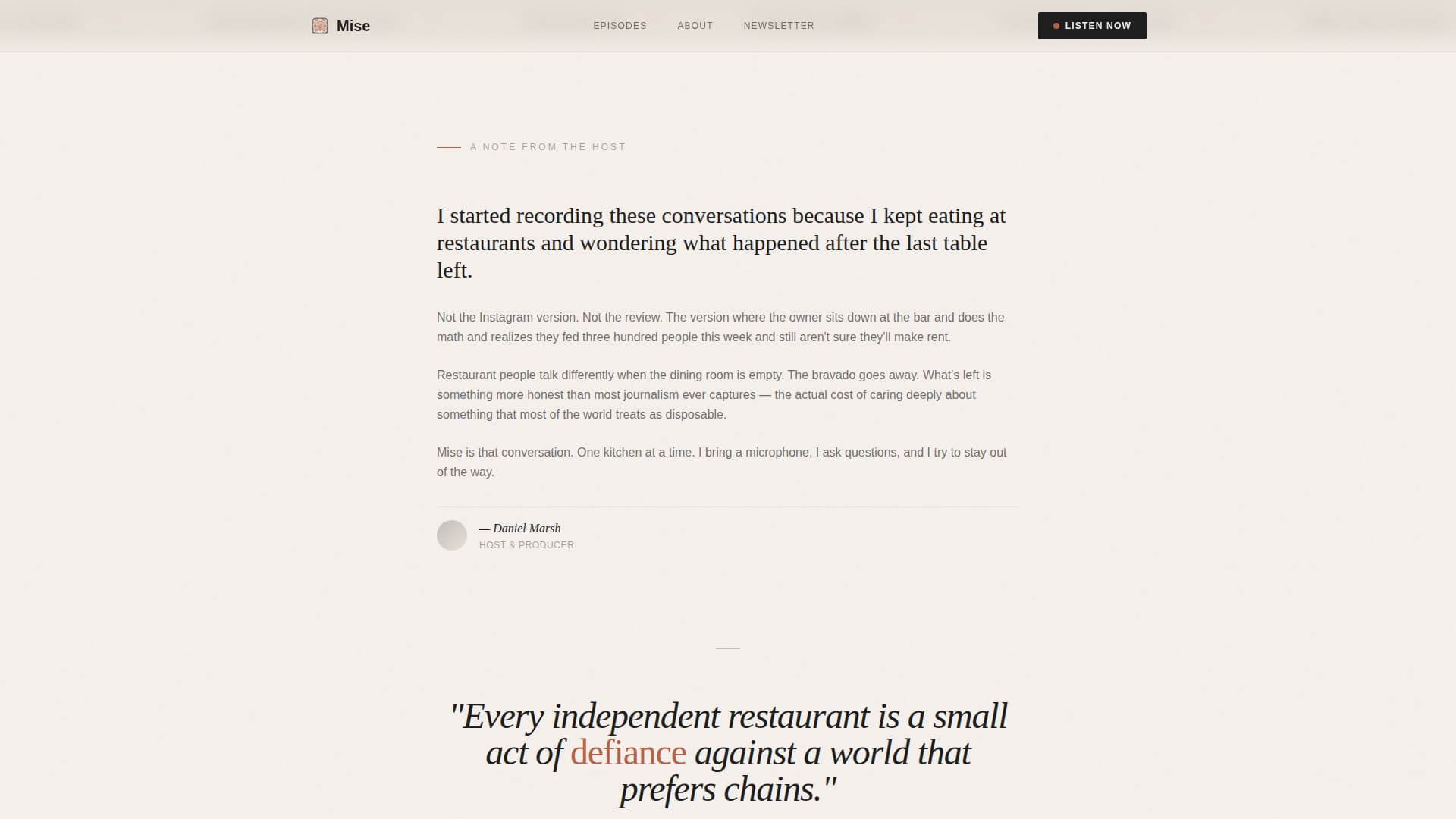 Restaurant Blog & Media Specialist Blog Website Template