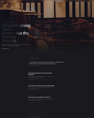 Restaurant Blog & Media Professional Website Template