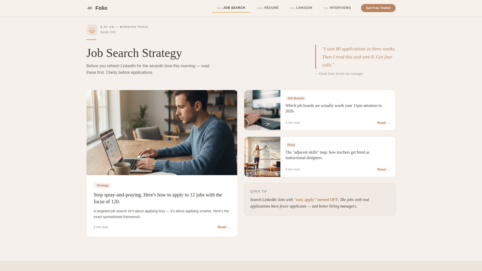 Education & Career Blog Careers Website Template
