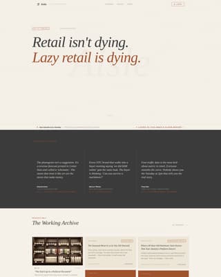 Retail Blog & Media Blog Website Template