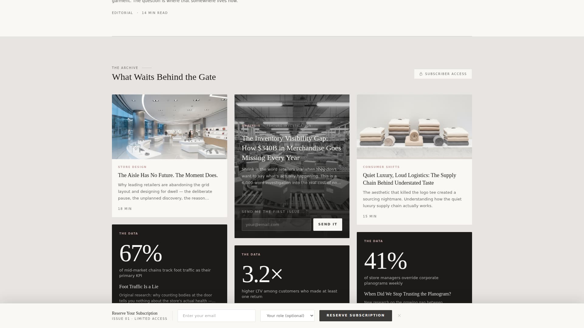 Retail Blog & Media Specialist Pre-Launch Website Template