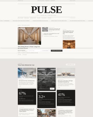 Retail Blog & Media Specialist Pre-Launch Website Template