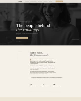SEO & Content Newsletter Blog Website Template