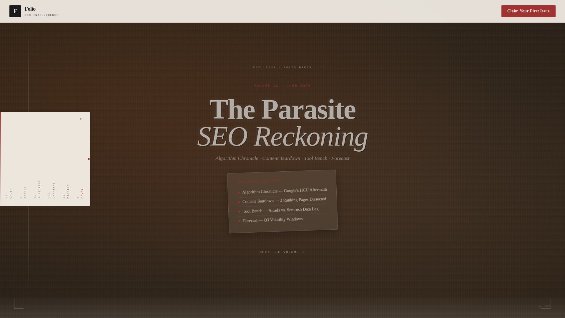 SEO & Content Newsletter Reviews Website Template