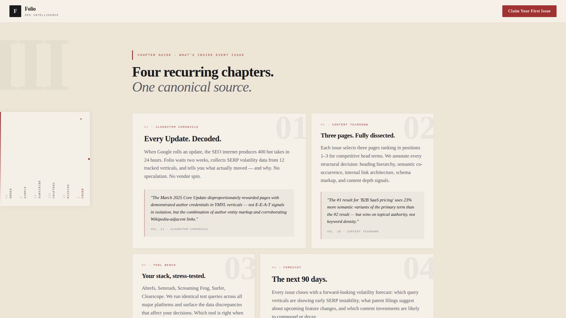 SEO & Content Newsletter Reviews Website Template