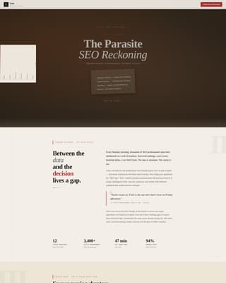 SEO & Content Newsletter Reviews Website Template