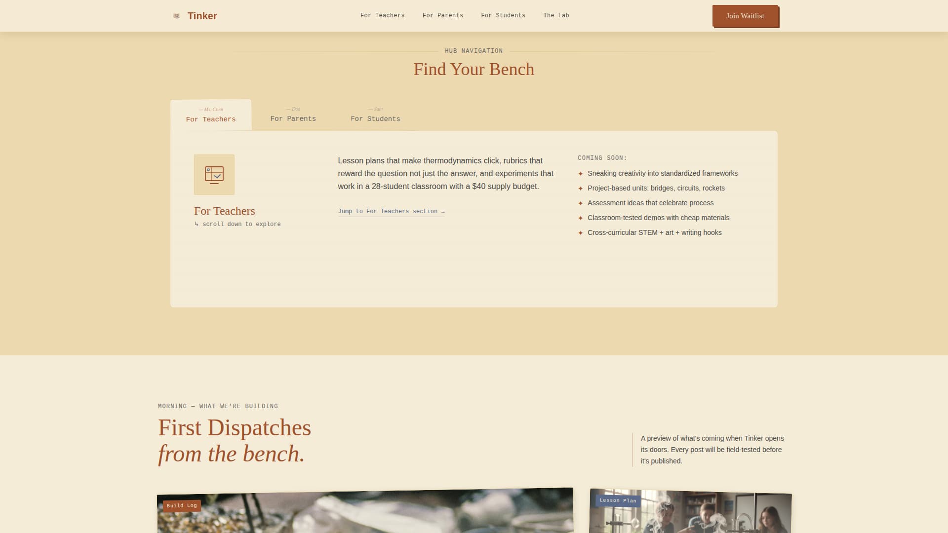 Build — Interactive Education Technology Landing Page Template