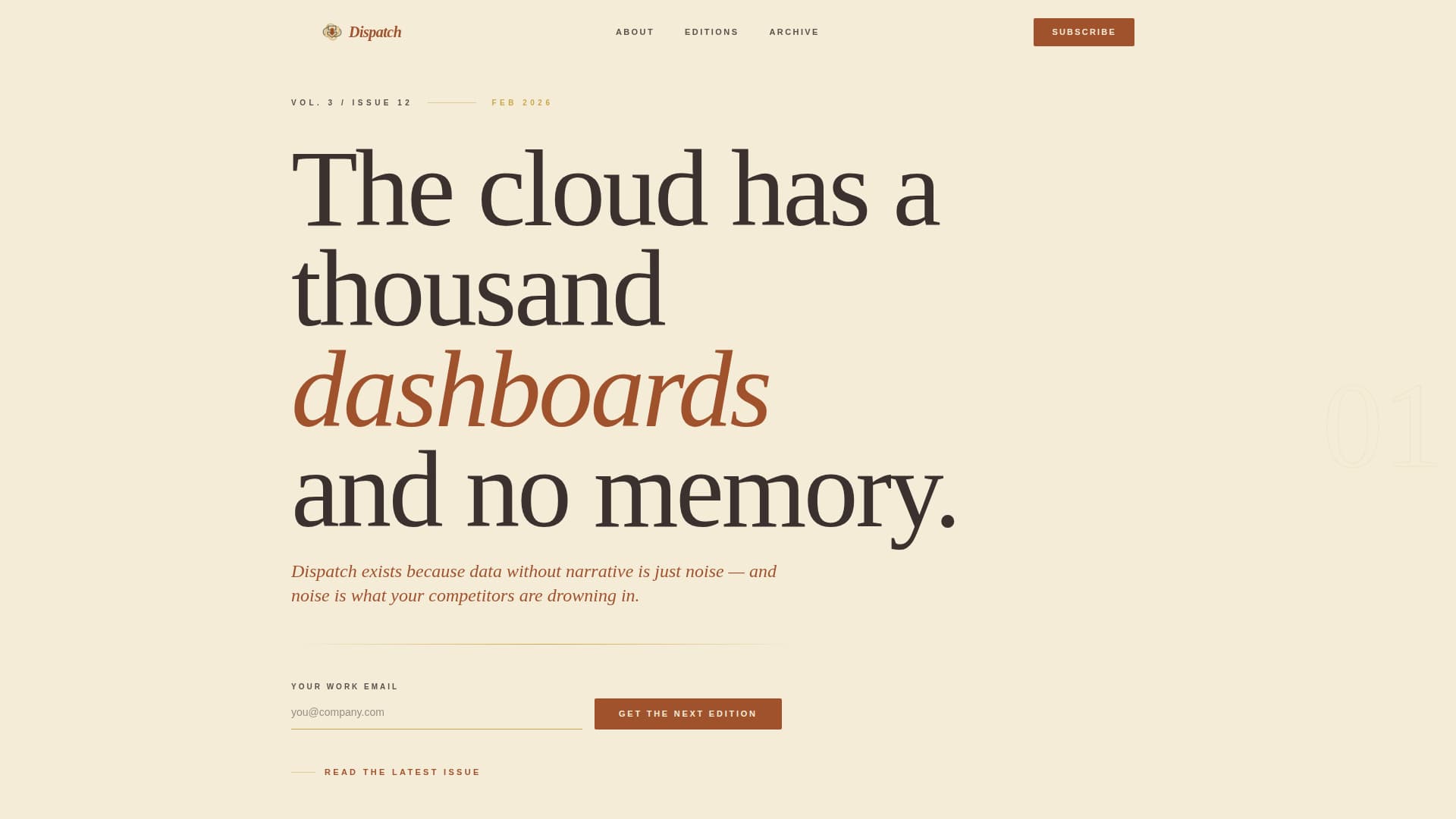 Broadsheet - Editorial SaaS Landing Page Template