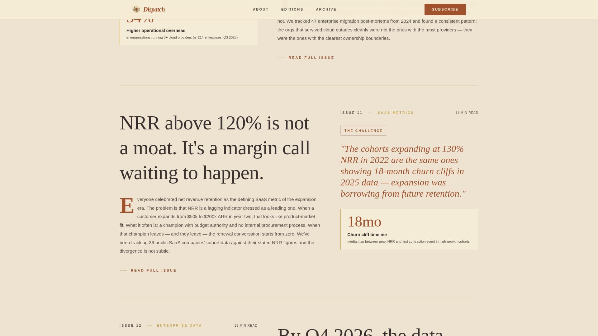 Broadsheet - Editorial SaaS Landing Page Template