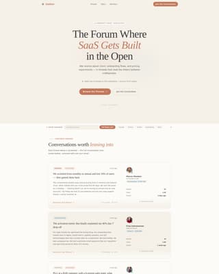 Gather - Thriving SaaS Community Landing Page Template